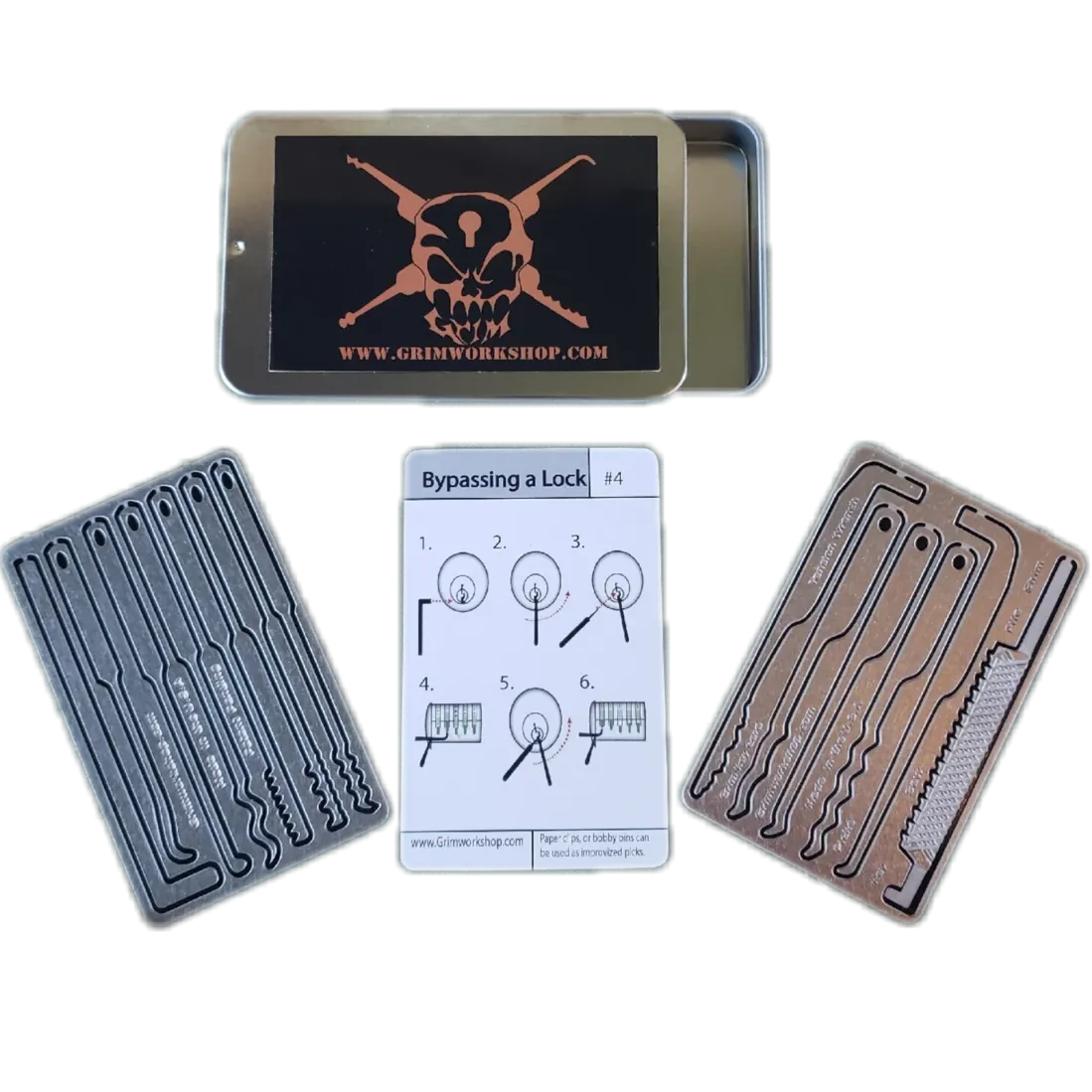 Lock Pick Pocket Set with Storage Tin
