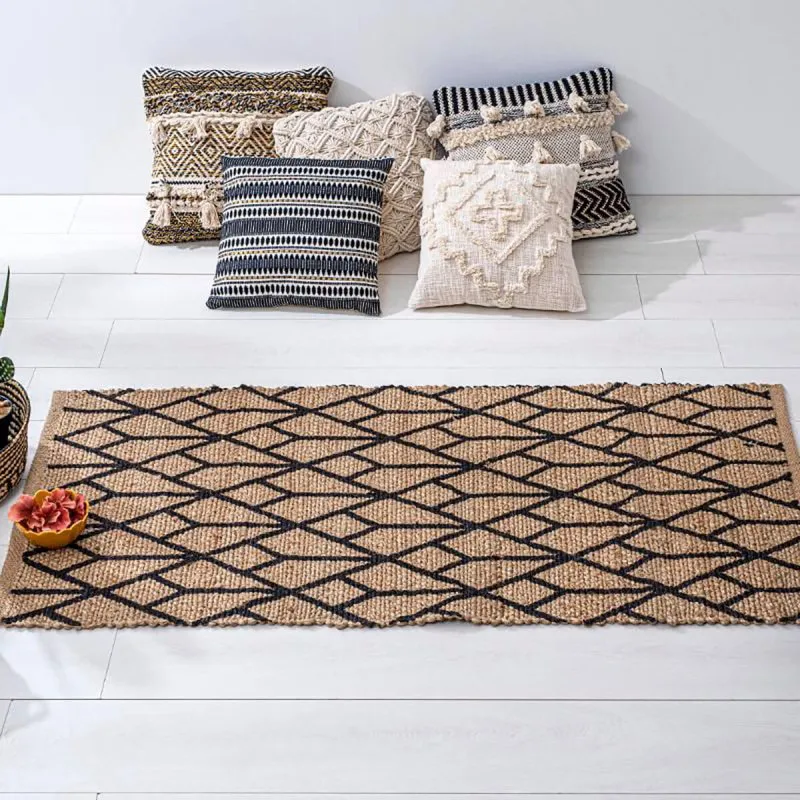 Tappeto in juta rombi | rohome