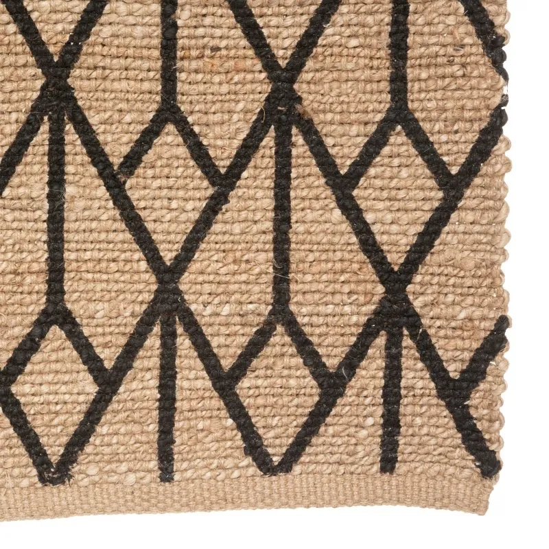 Tappeto in juta rombi | rohome